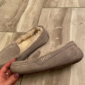 UGG® Ansley Suede Wool Lined Slippers